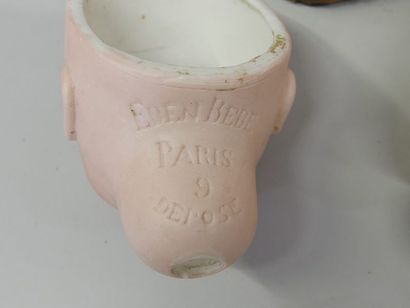 EDEN BEBE dismembered doll in attic condition...