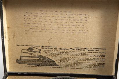 Simplex children's typewriter