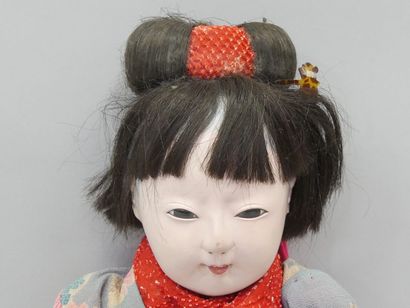 Japanese antique doll. Late 19th century....