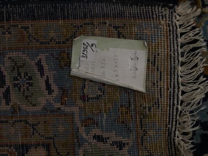 Keshan hand-knotted wool Persian rug with...
