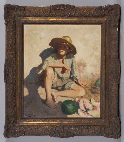 SURAND Gustave (1860 - 1937)
Le marchand...