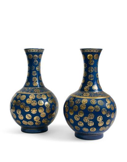 CHINE - Epoque GUANGXU (1875 - 1908)
Paire...