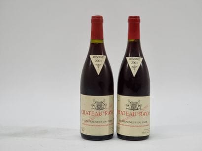 2 B CHATEAUNEUF-DU-PAPE Rouge 2001 Château...