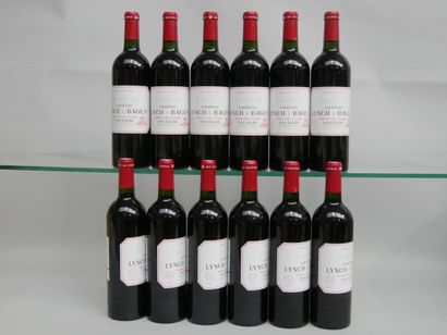 12 B CHATEAU LYNCH BAGES (Caisse Bois d'origine)...