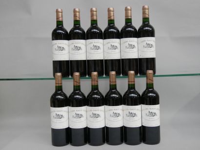 12 B CHATEAU BAHANS HAUT-BRION (Caisse Bois...