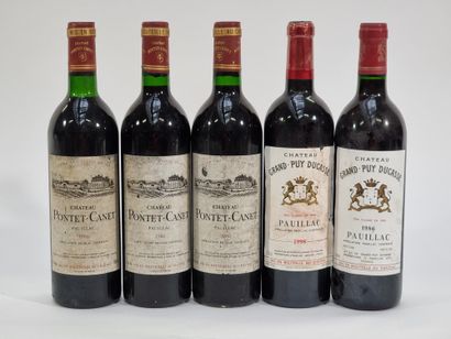 3 B CHATEAU PONTET-CANET 1986 GCC5 Pauillac...