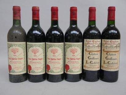 4 B VIEUX CHATEAU CLOQUET 1985 Pomerol (T.L.B...