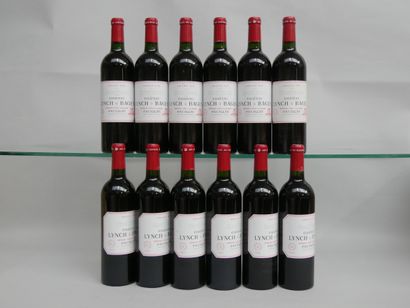 12 B CHATEAU LYNCH BAGES (Caisse Bois d'origine)...