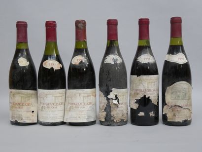 1 B VOUGEOT LES CRAS (1° Cru) 1989 Domaine...