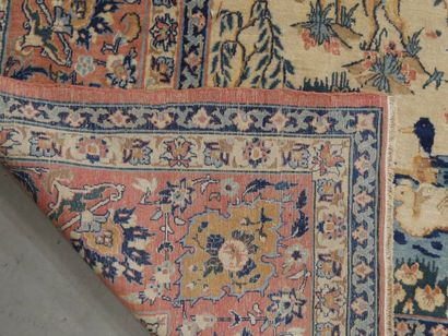 Tapis Ispahan (chaine et trame en coton,...