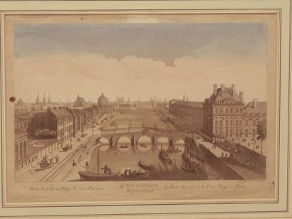 Ensemble de 6 vues d'optique. (quelques mouillures...