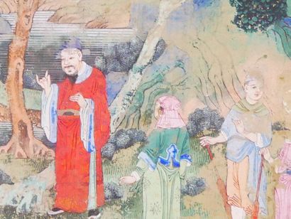 The dignitary's visit, Fragment of a Chinese...