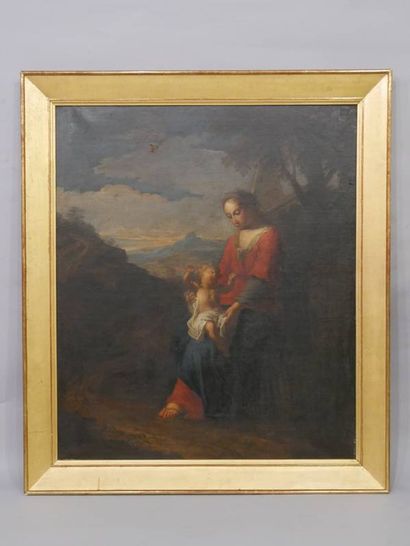 Ecole PROVENCALE vers 1700, La Vierge à l'Enfant...