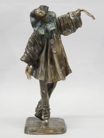 LAMOUREUX Y. Arabesque, bronze with medallic...