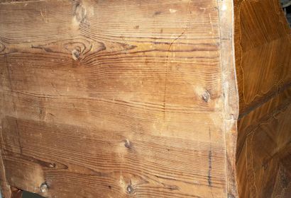 Bureau de pente formant commode en bois de...
