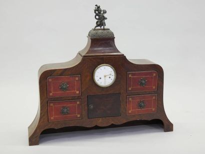 Cartonnier de bureau en placage d'acajou...