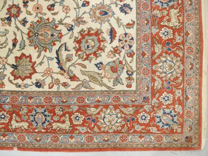 Wool carpet with polychrome decoration of...
