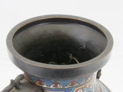 CHINA early 20th century Bronze vase with...