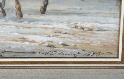 ORLOWSKI Alexander (1777 – 1832) Le traineau...