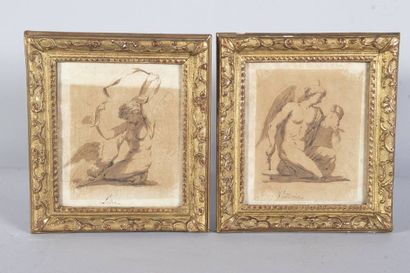 17th or 18th century school, Leda and Vittoria,...