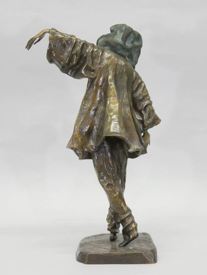 LAMOUREUX Y. Arabesque, bronze with medallic...
