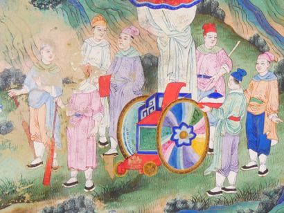 The dignitary's visit, Fragment of a Chinese...