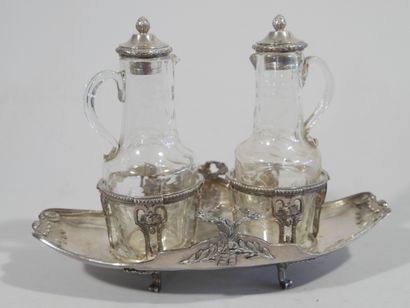 PARIS 1779 - 1780 Silver oil and vinegar...