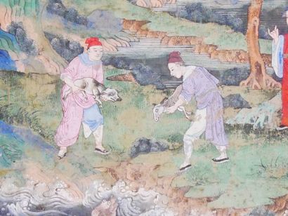 The dignitary's visit, Fragment of a Chinese...