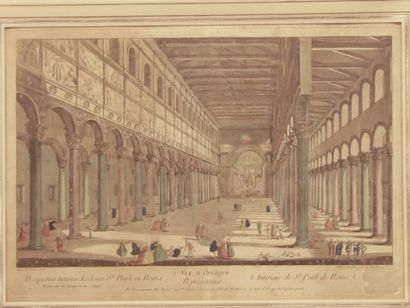 Ensemble de 6 vues d'optique. (quelques mouillures...