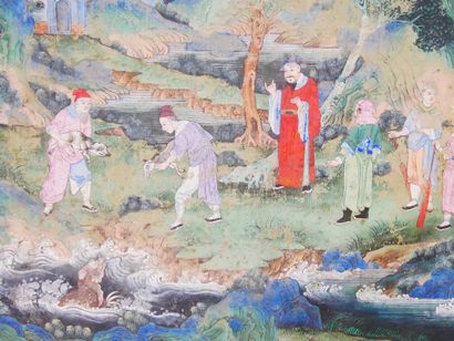 The dignitary's visit, Fragment of a Chinese...