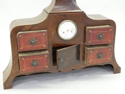 Cartonnier de bureau en placage d'acajou...