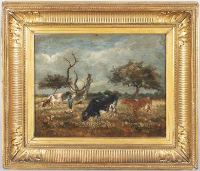 Ecole du XXe siècle, Troupeau de vaches,...