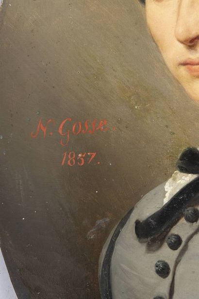 GOSSE Nicolas Portrait de femme au ruban...