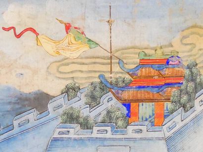 The dignitary's visit, Fragment of a Chinese...
