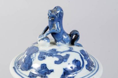 CHINA - 19th century Pair of porcelain vases...