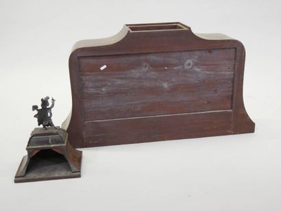 Cartonnier de bureau en placage d'acajou...
