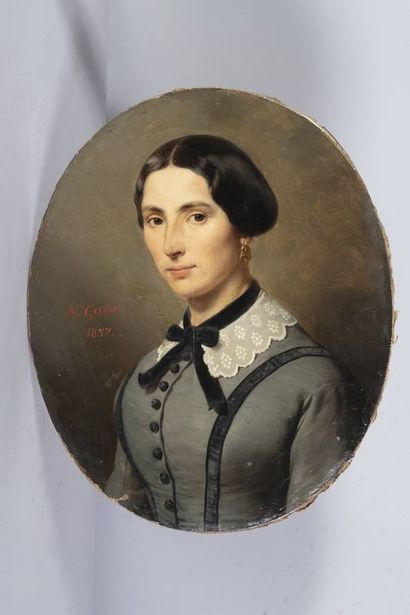 GOSSE Nicolas Portrait de femme au ruban...