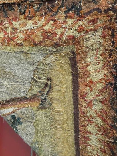 Tapisserie représentant, dans un paysage...