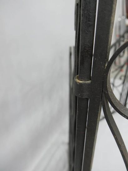 Wrought-iron ? church altar grille comprising...