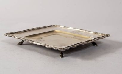 In an imitation morocco CARTIER case, silver...