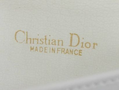 Christian DIOR - Petit Pochette en cuir blanc...