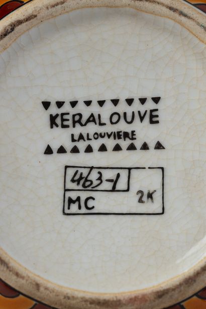 LA LOUVIERE and KERALOUVE enamels
2 small...