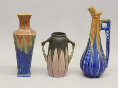 METENIER Gilbert
Set of 3 stoneware vases...