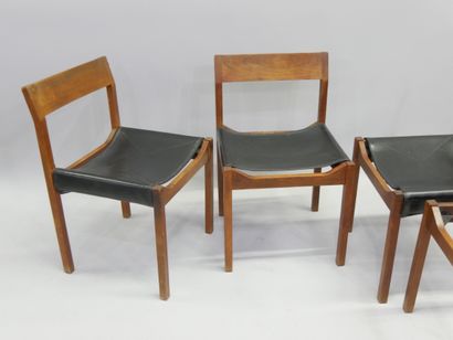 WORK FROM THE 60'S / 70'S - 
Suite of 4 chairs...