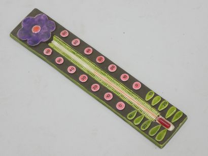 MITHE ESPELT
Glazed ceramic thermometer decorated...