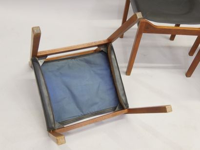 WORK FROM THE 60'S / 70'S - 
Suite of 4 chairs...