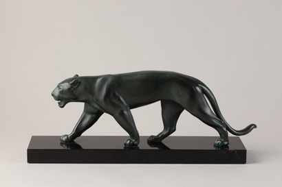 LE VERRIER Max (1891 - 1973)
Walking panther,
Proof...
