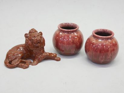 Jacques LACHENY (1937) - Potier à Saint-Amand-En-Puisay
Garniture...