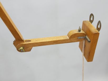 1970S WORK
Folding and pivoting wall lamp.
Wooden...