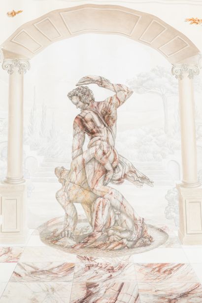MAILLARD F
Grande fresque en trompe l'œil...